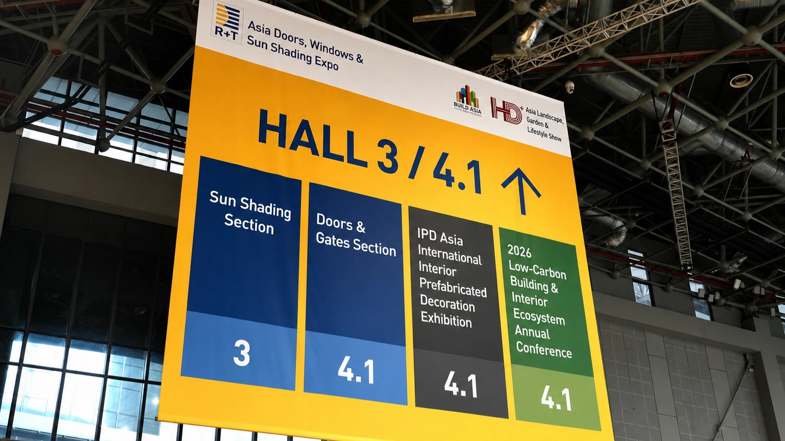 NewHoo outdoor shading products at the R+T Asia 2026 sunshade exhibition